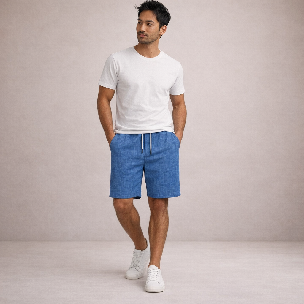 VALENTINI™ | Pantaloncini in lino casual