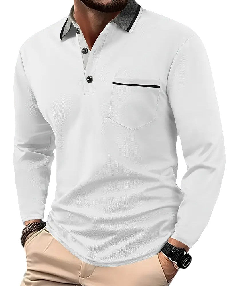 VALENTINI™ | Polo a maniche lunghe classico