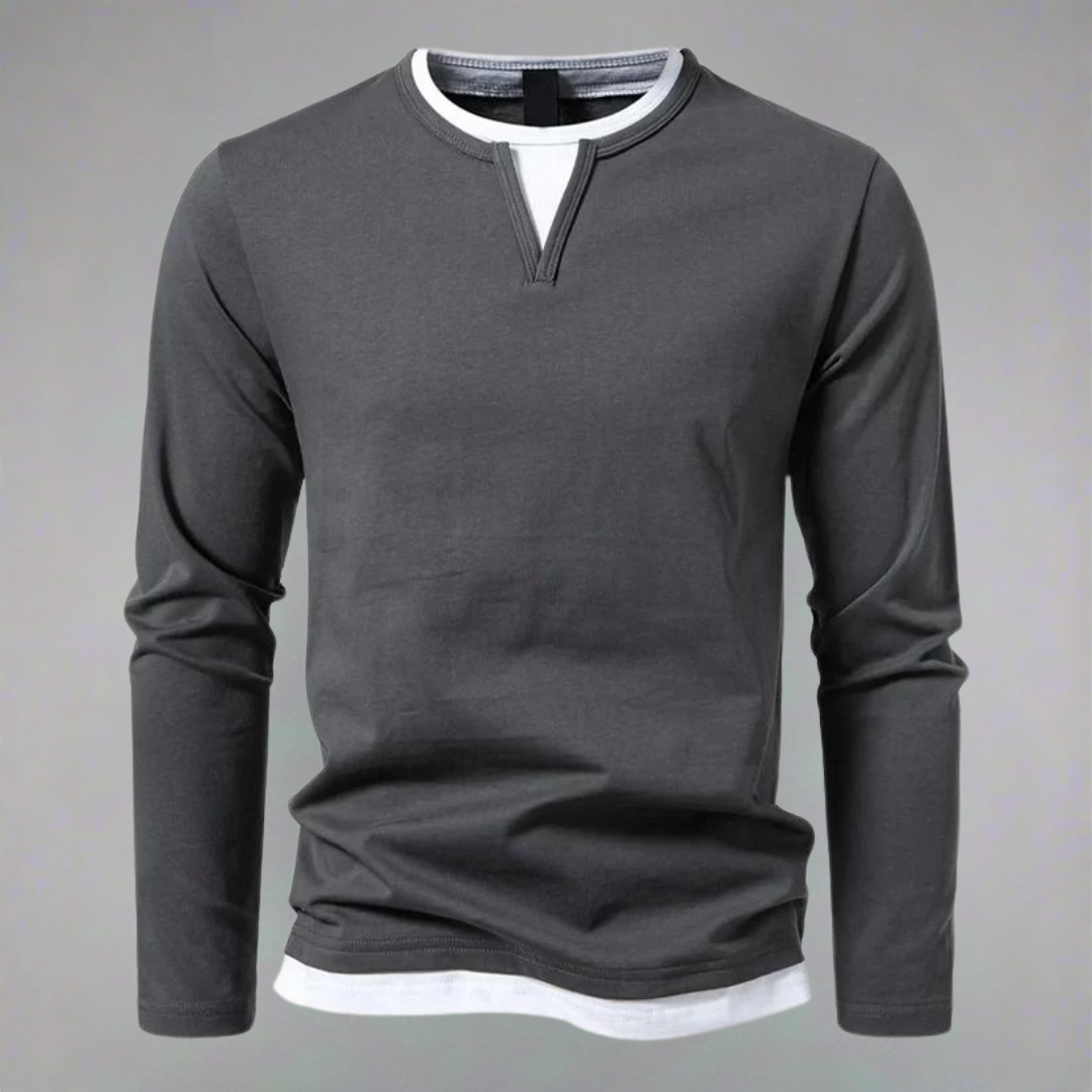 VALENTINI™ | Maglia a maniche lunghe con scollo a V