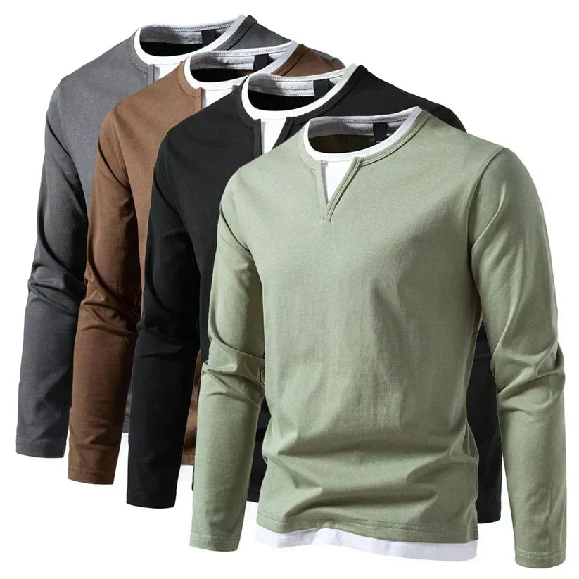 VALENTINI™ | Maglia a maniche lunghe con scollo a V