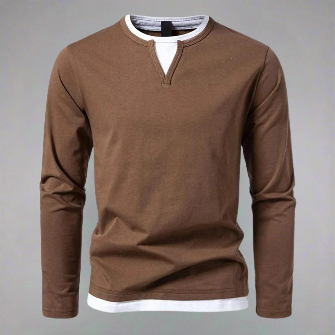 VALENTINI™ | Maglia a maniche lunghe con scollo a V
