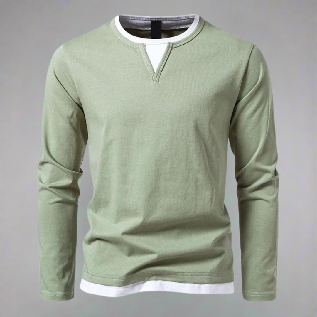 VALENTINI™ | Maglia a maniche lunghe con scollo a V