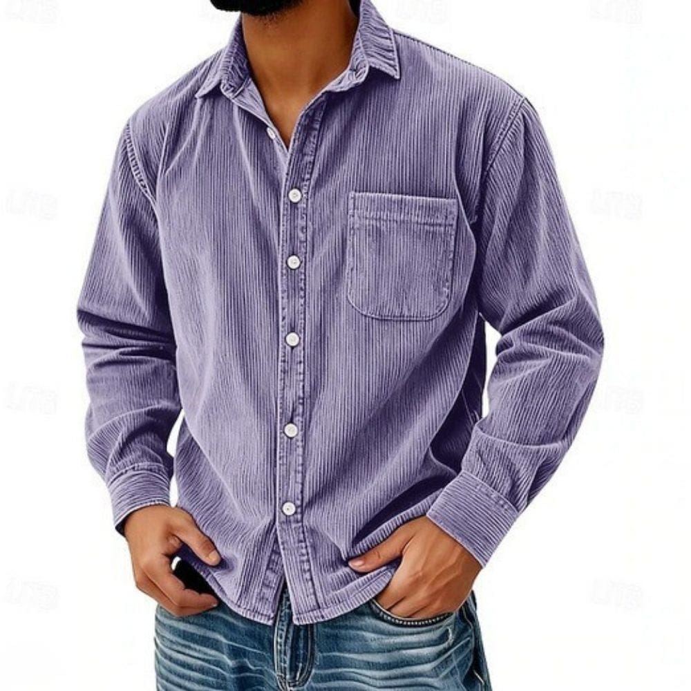 VALENTINI™ | Camicia lunga in velluto a coste