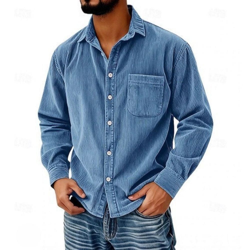 VALENTINI™ | Camicia lunga in velluto a coste