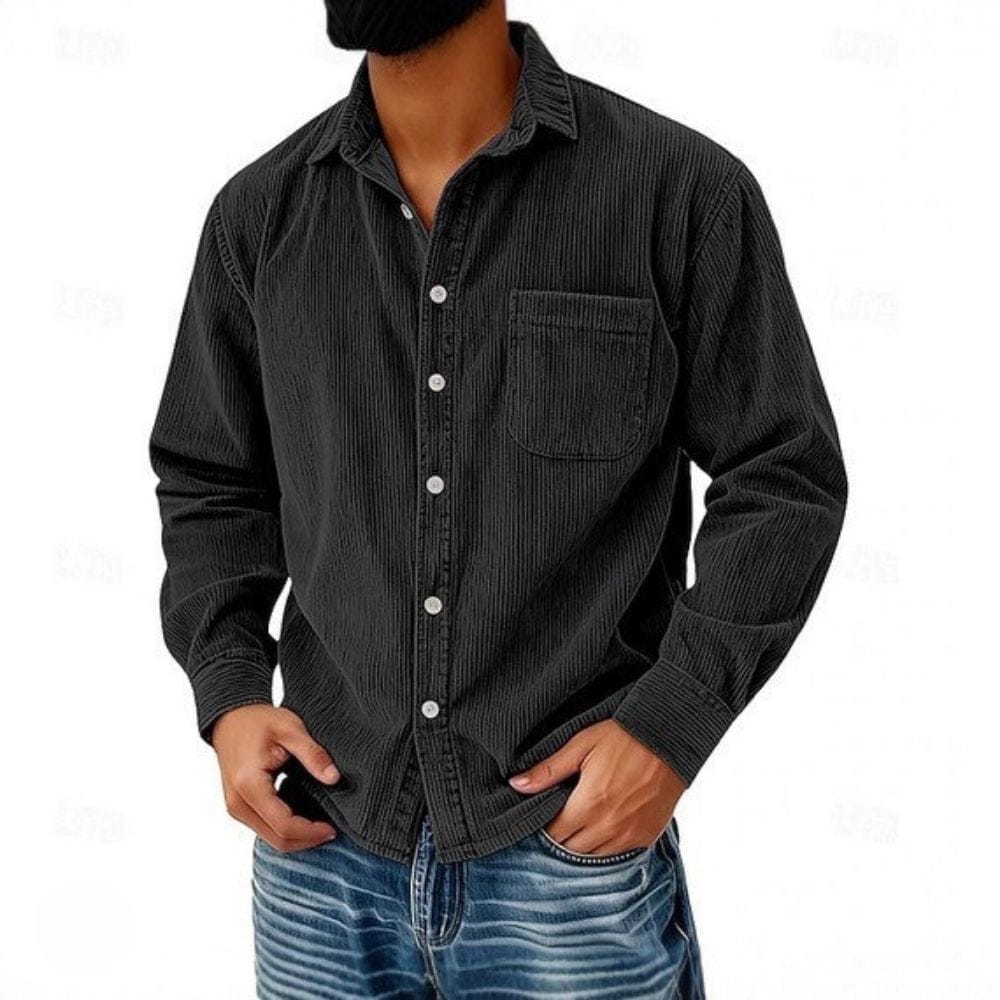 VALENTINI™ | Camicia lunga in velluto a coste
