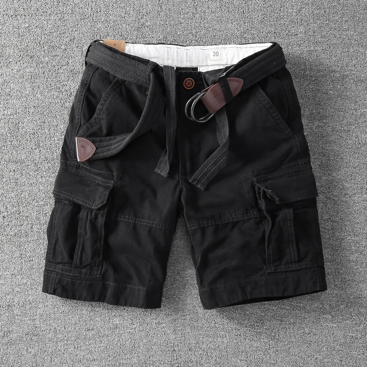 VALENTINI™ | Pantaloncini cargo in cotone da uomo con cintura