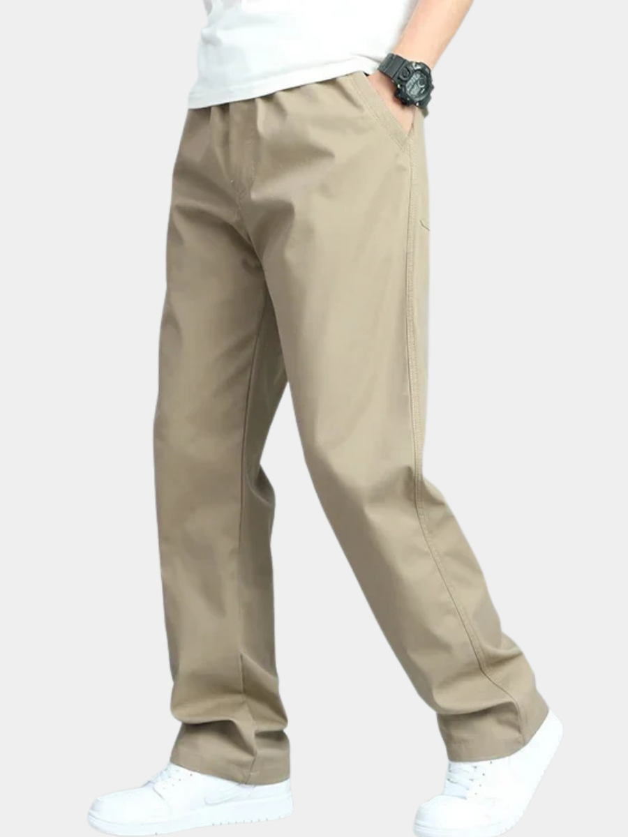 VALENTINI™ | Pantaloni in cotone a gamba dritta