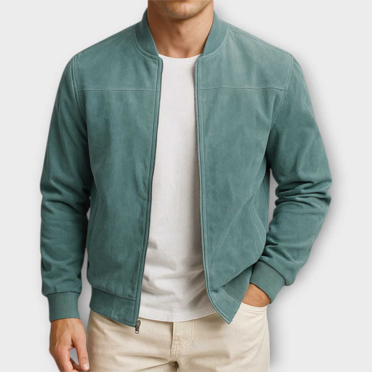 VALENTINI™ | Giacca bomber in camoscio