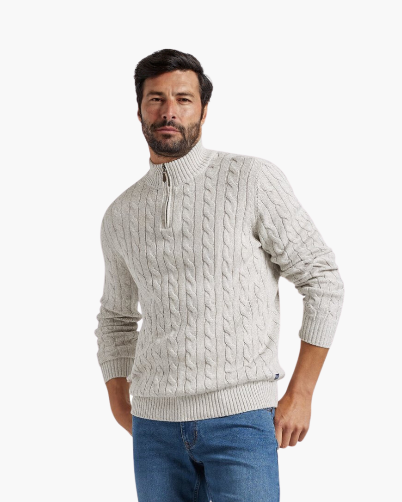 VALENTINI™ | COTONE CON ZIP A METÀ