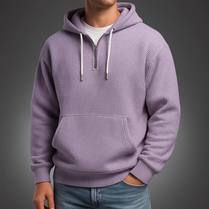 VALENTINI™ | Felpa con cappuccio a maglia a nido d'ape