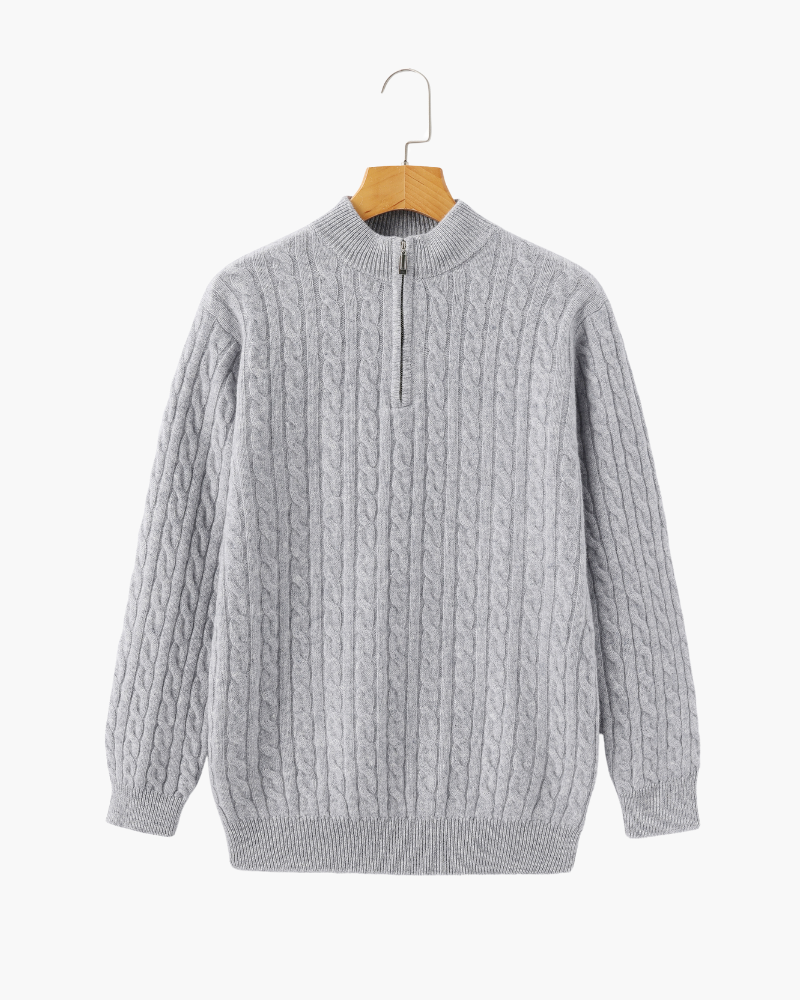 VALENTINI™ | CARDIGAN CON ZIP A METÀ
