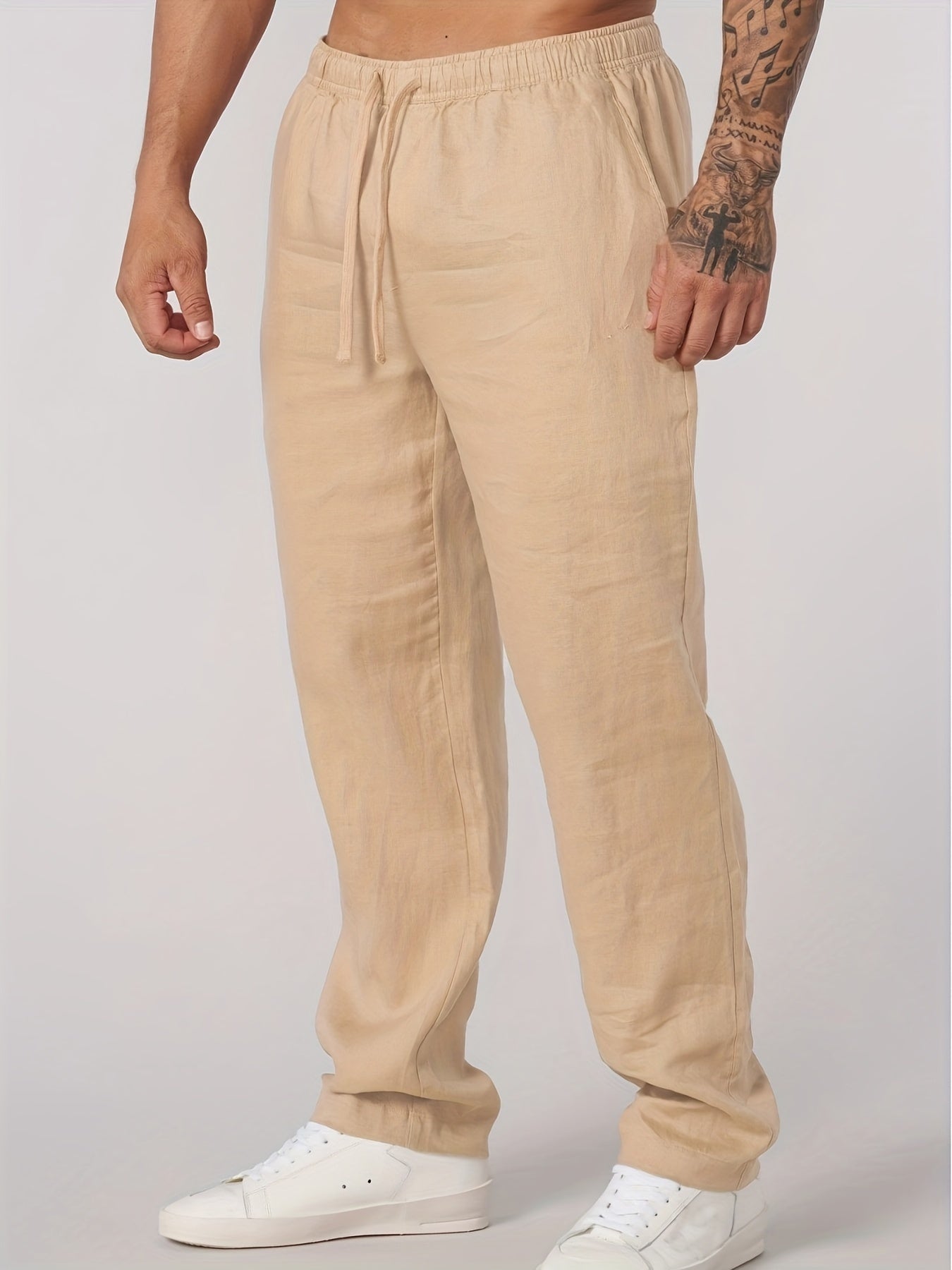 VALENTINI™ | Pantaloni da uomo in lino a gamba dritta