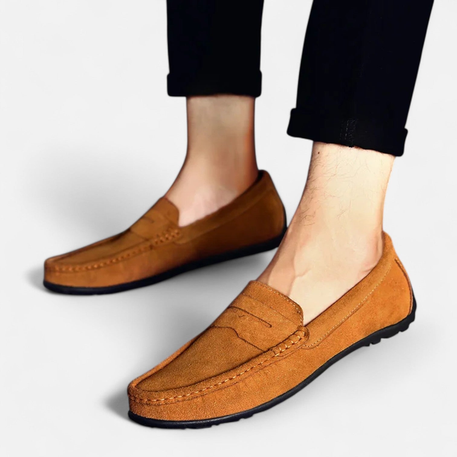 VALENTINI™ | Scarpe slip-on in camoscio