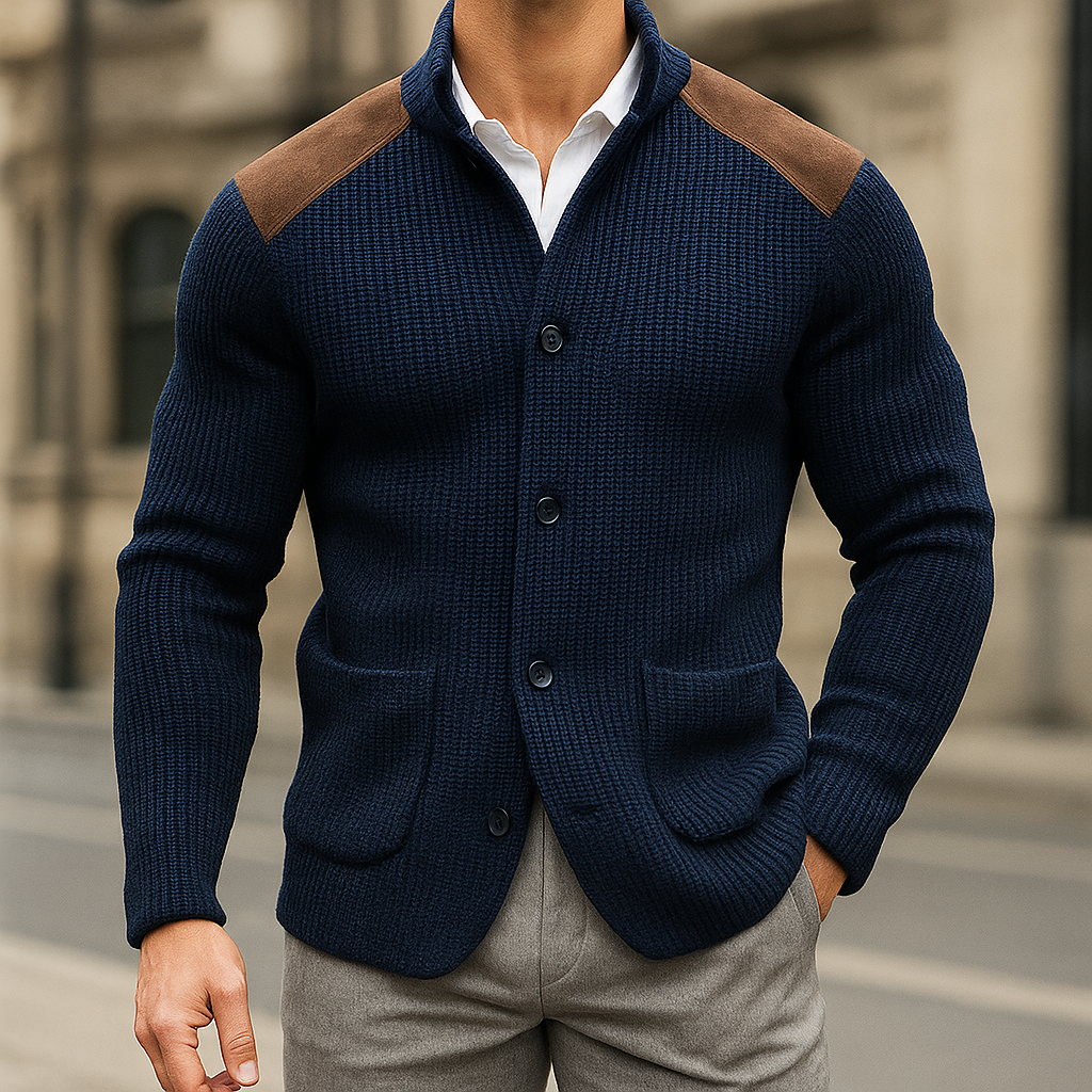 VALENTINI™ | Giacca da uomo in maglia testurizzata
