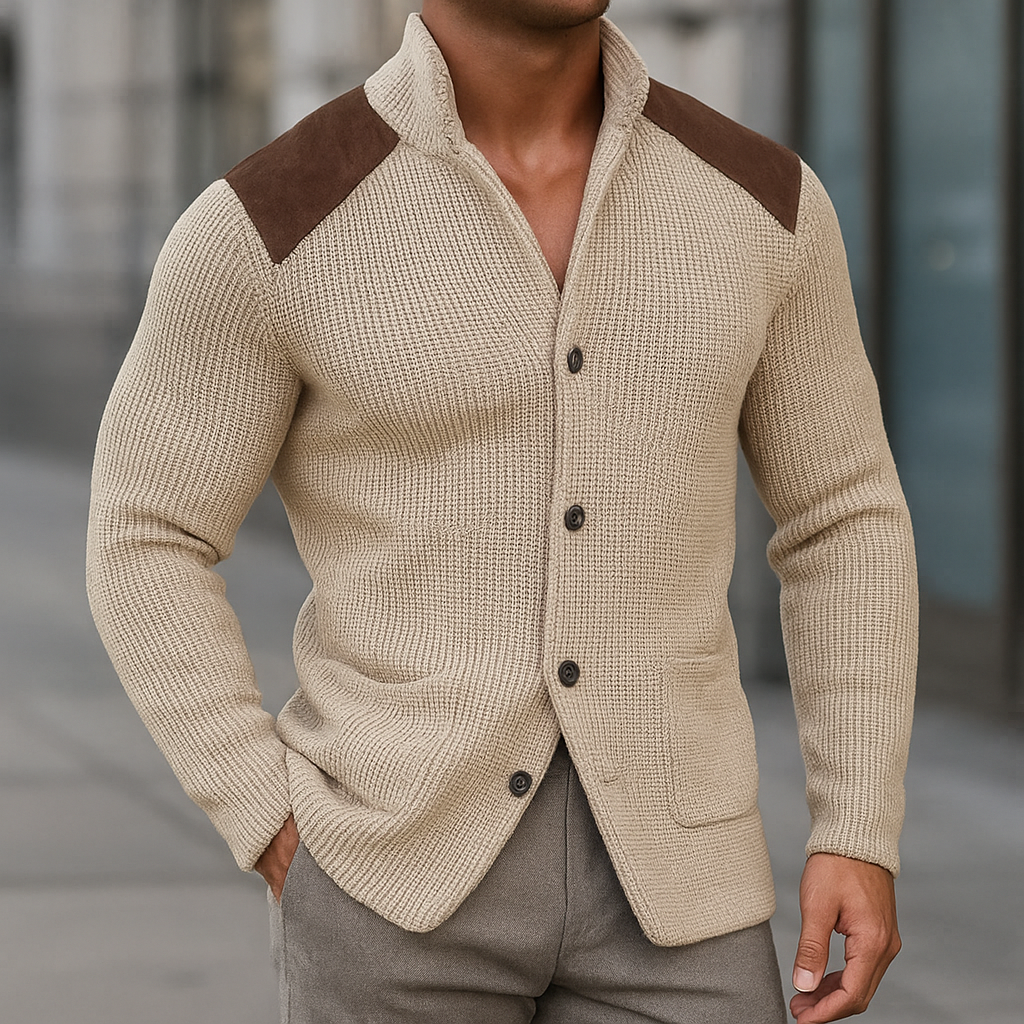 VALENTINI™ | Giacca da uomo in maglia testurizzata