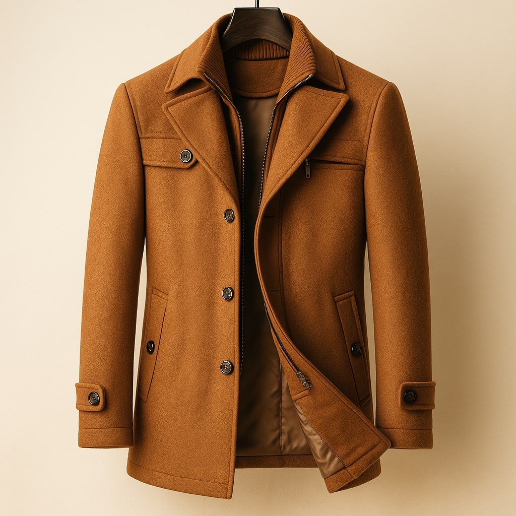 VALENTINI™ | Cappotto di lana a strati