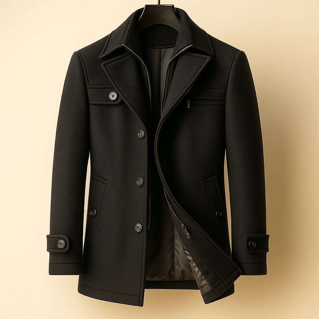 VALENTINI™ | Cappotto di lana a strati