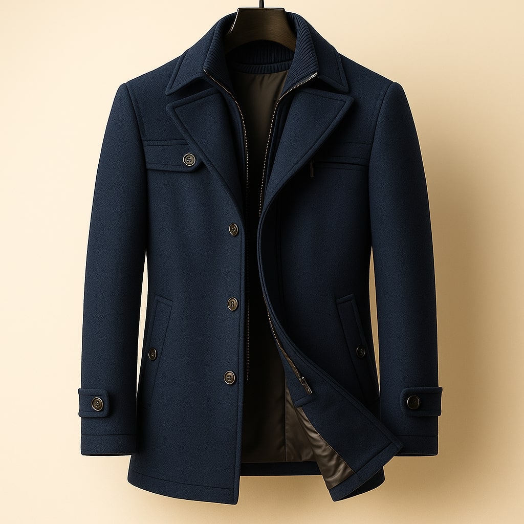 VALENTINI™ | Cappotto di lana a strati