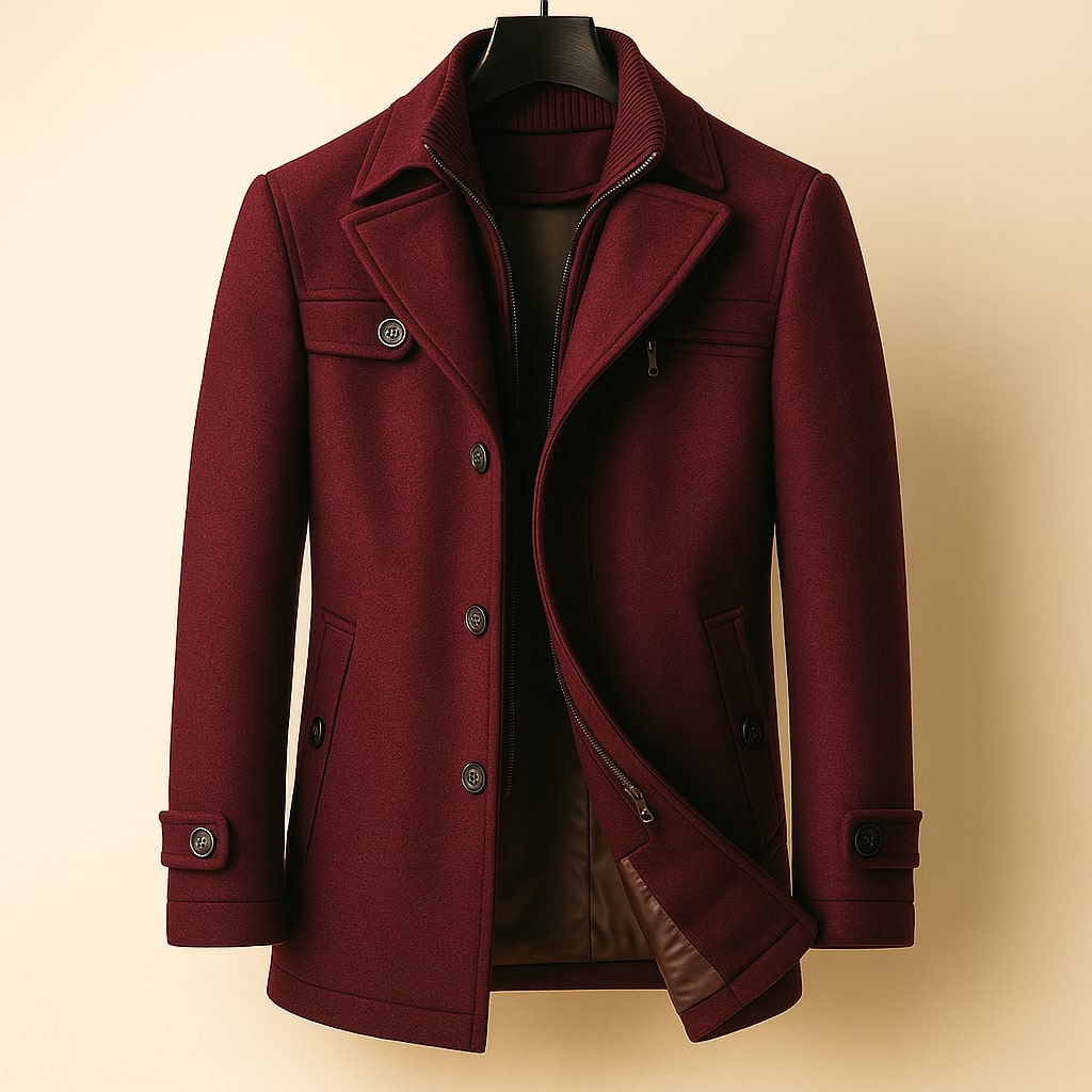 VALENTINI™ | Cappotto di lana a strati