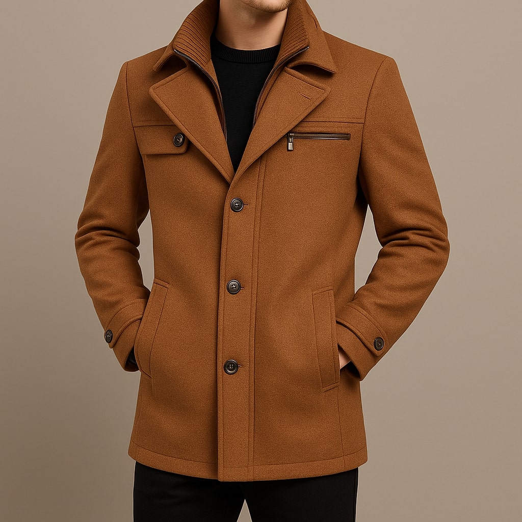 VALENTINI™ | Cappotto di lana a strati