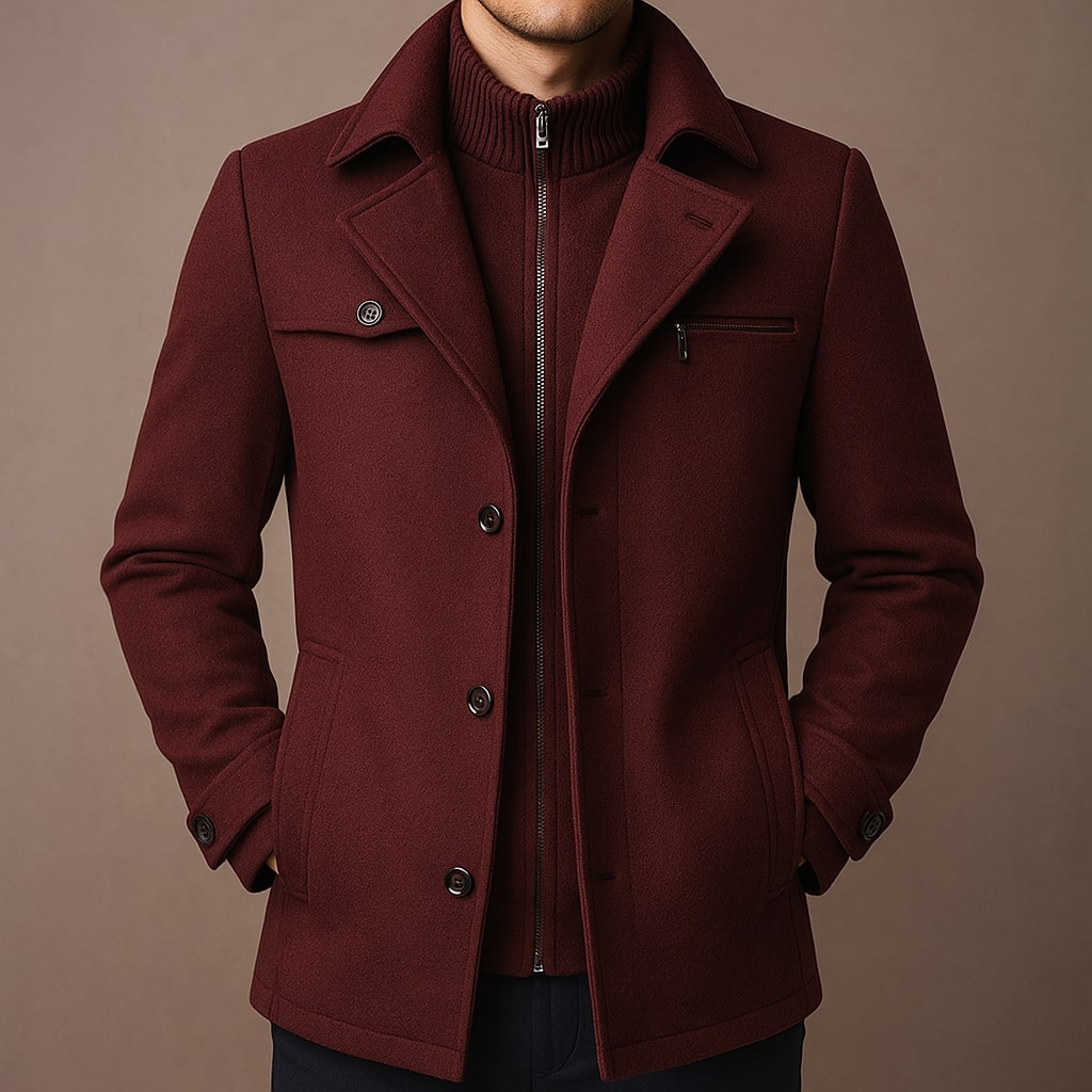 VALENTINI™ | Cappotto di lana a strati