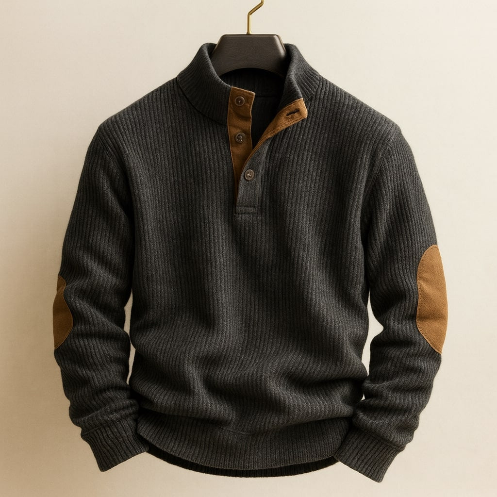 VALENTINI™ | Maglione Henley a trecce