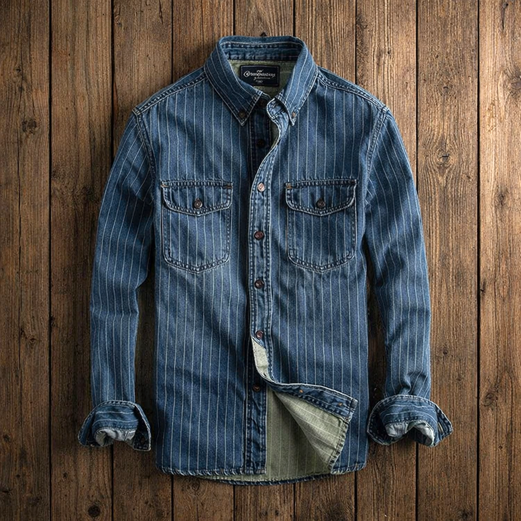 VALENTINI™ | Camicia a maniche lunghe a righe