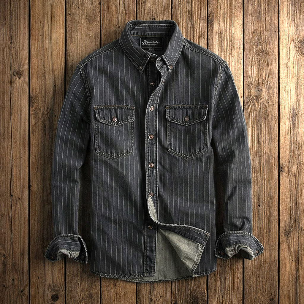 VALENTINI™ | Camicia a maniche lunghe a righe