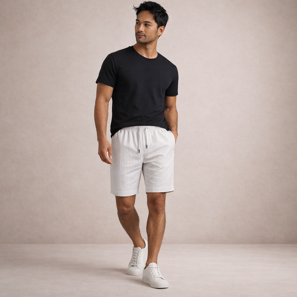 VALENTINI™ | Pantaloncini in lino casual