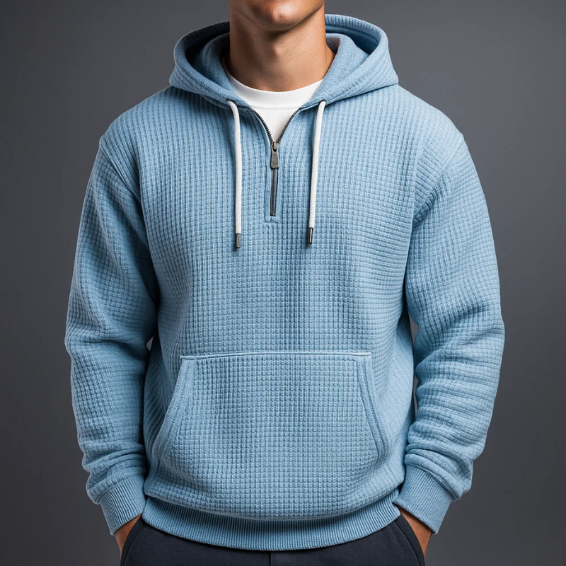 VALENTINI™ | Felpa con cappuccio a maglia a nido d'ape