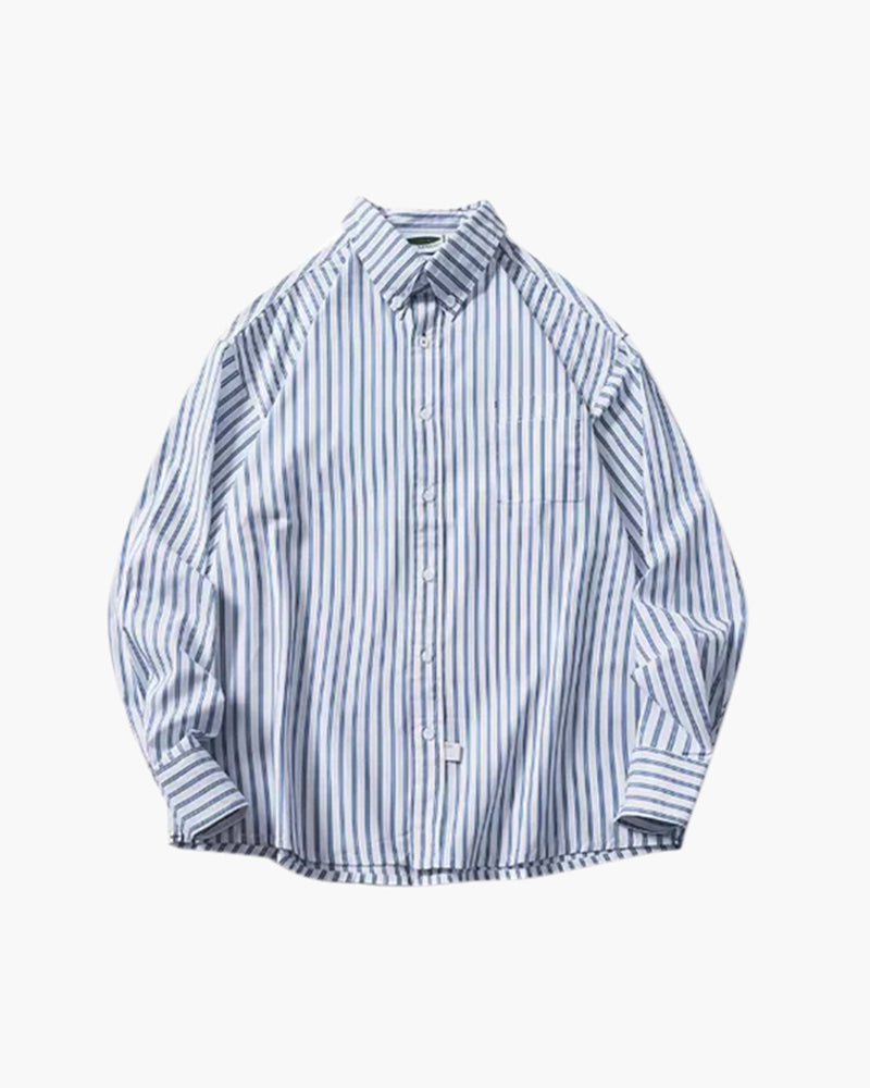VALENTINI™ | CAMICIA OVERSIZE A RIGHE