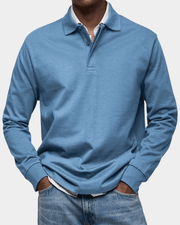 VALENTINI™ | Polo in cotone a maniche lunghe