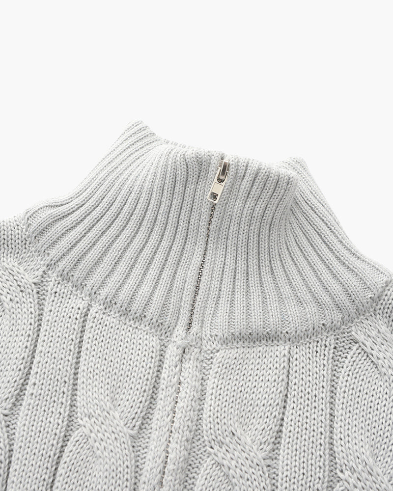VALENTINI™ | COTONE CON ZIP A METÀ