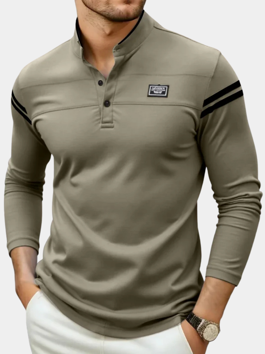 VALENTINI™ | Maglietta Henley a maniche lunghe