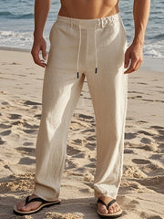 VALENTINI™ | Pantaloni in lino da uomo a vestibilità ampia