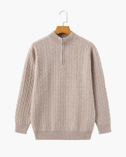 VALENTINI™ | CARDIGAN CON ZIP A METÀ