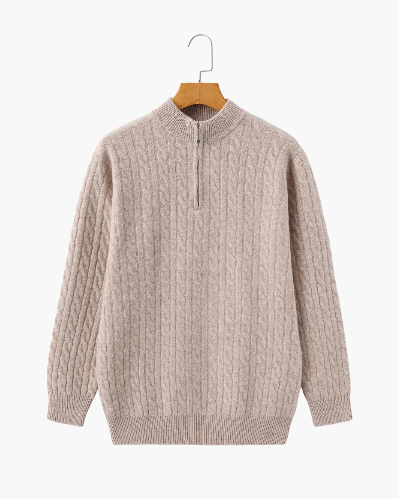 VALENTINI™ | CARDIGAN CON ZIP A METÀ