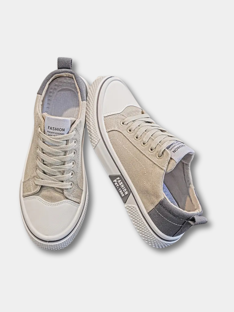 VALENTINI™ | Scarpe da ginnastica in tela a profilo basso
