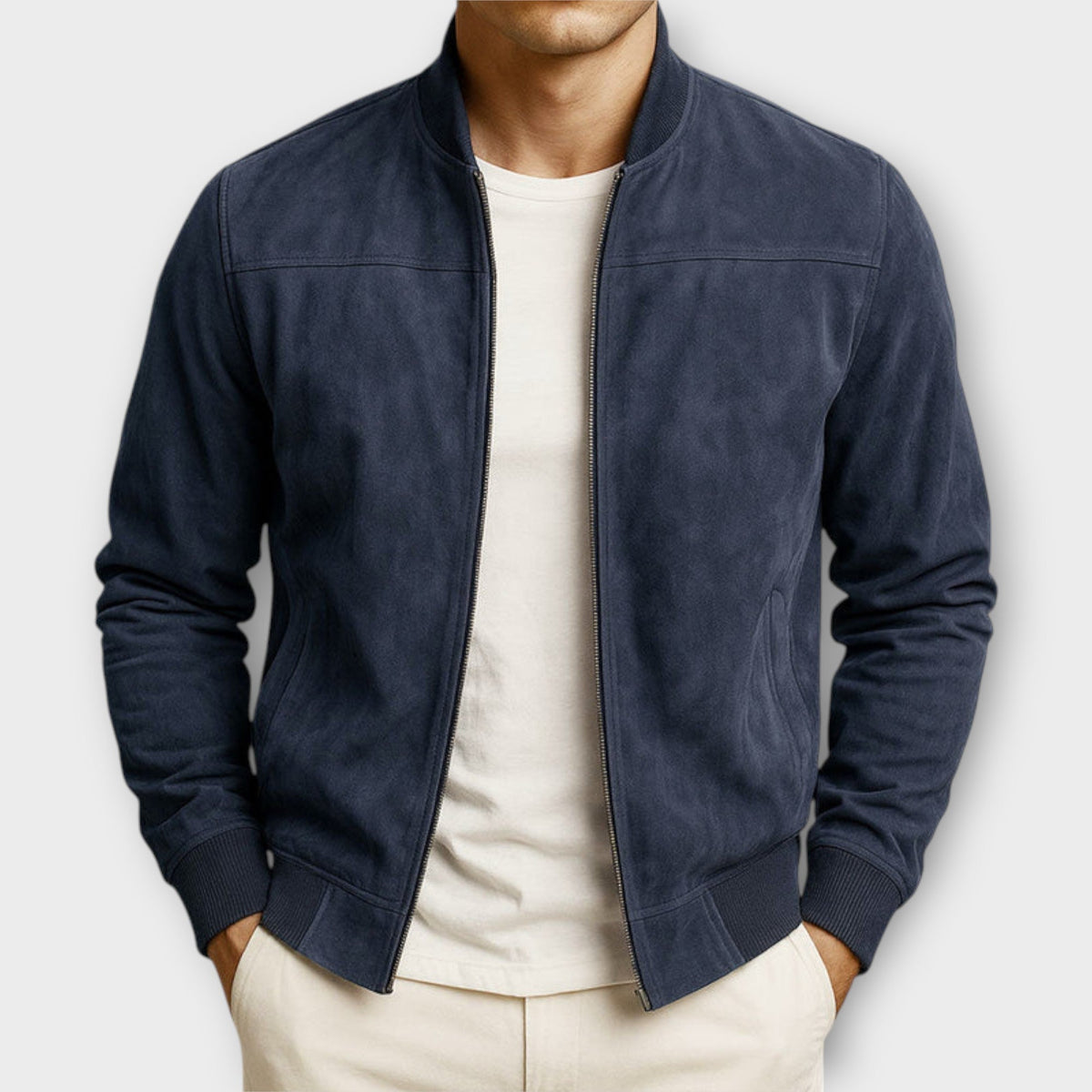 VALENTINI™ | Giacca bomber in camoscio