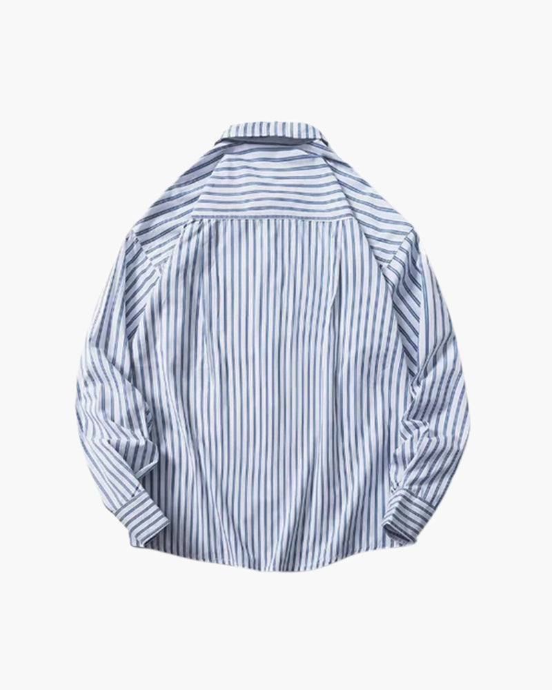 VALENTINI™ | CAMICIA OVERSIZE A RIGHE