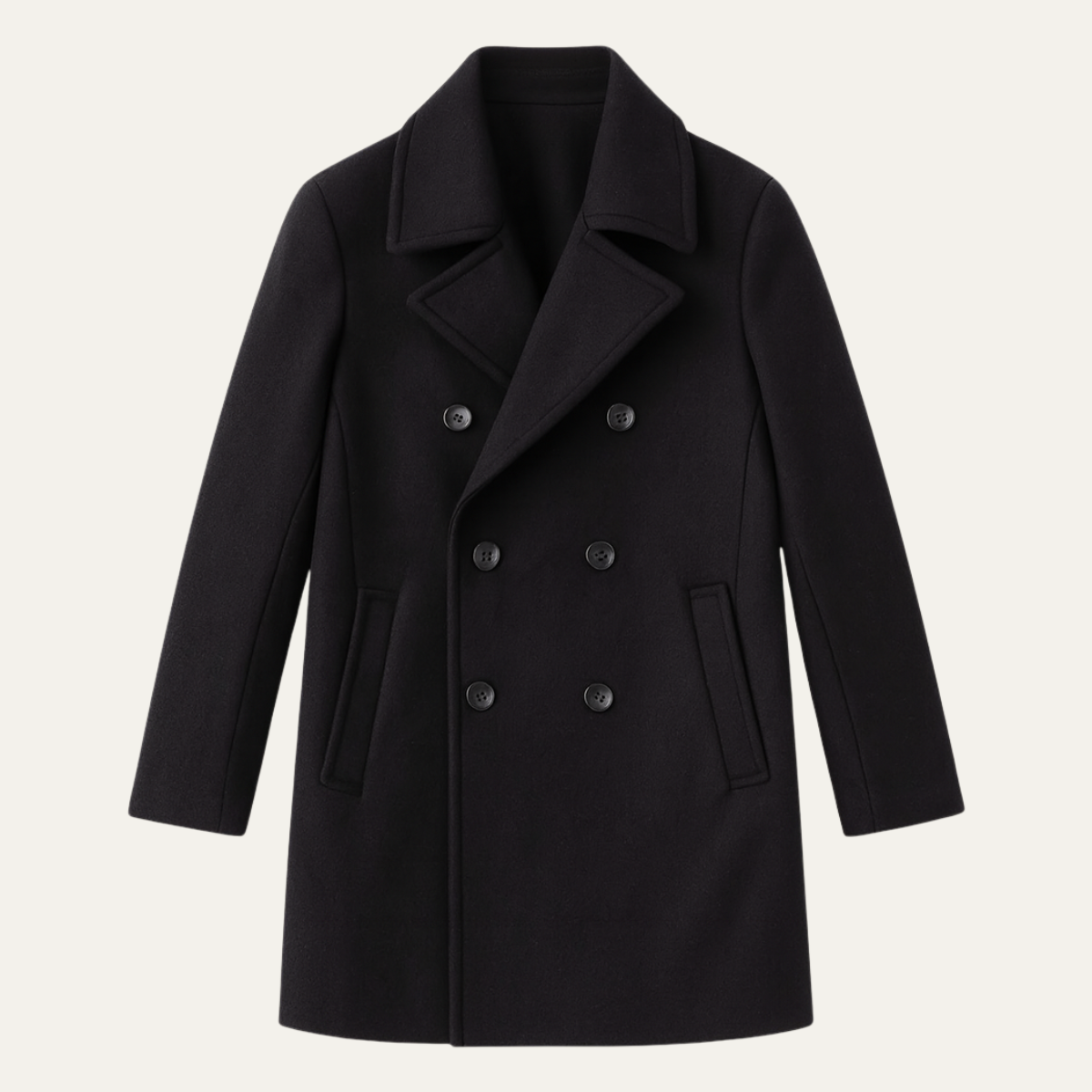 VALENTINI™ | Cappotto in lana modello pea coat