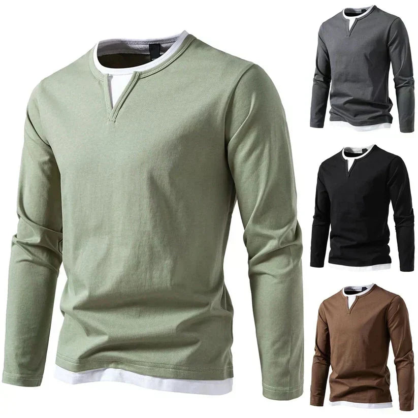 VALENTINI™ | Maglia a maniche lunghe con scollo a V