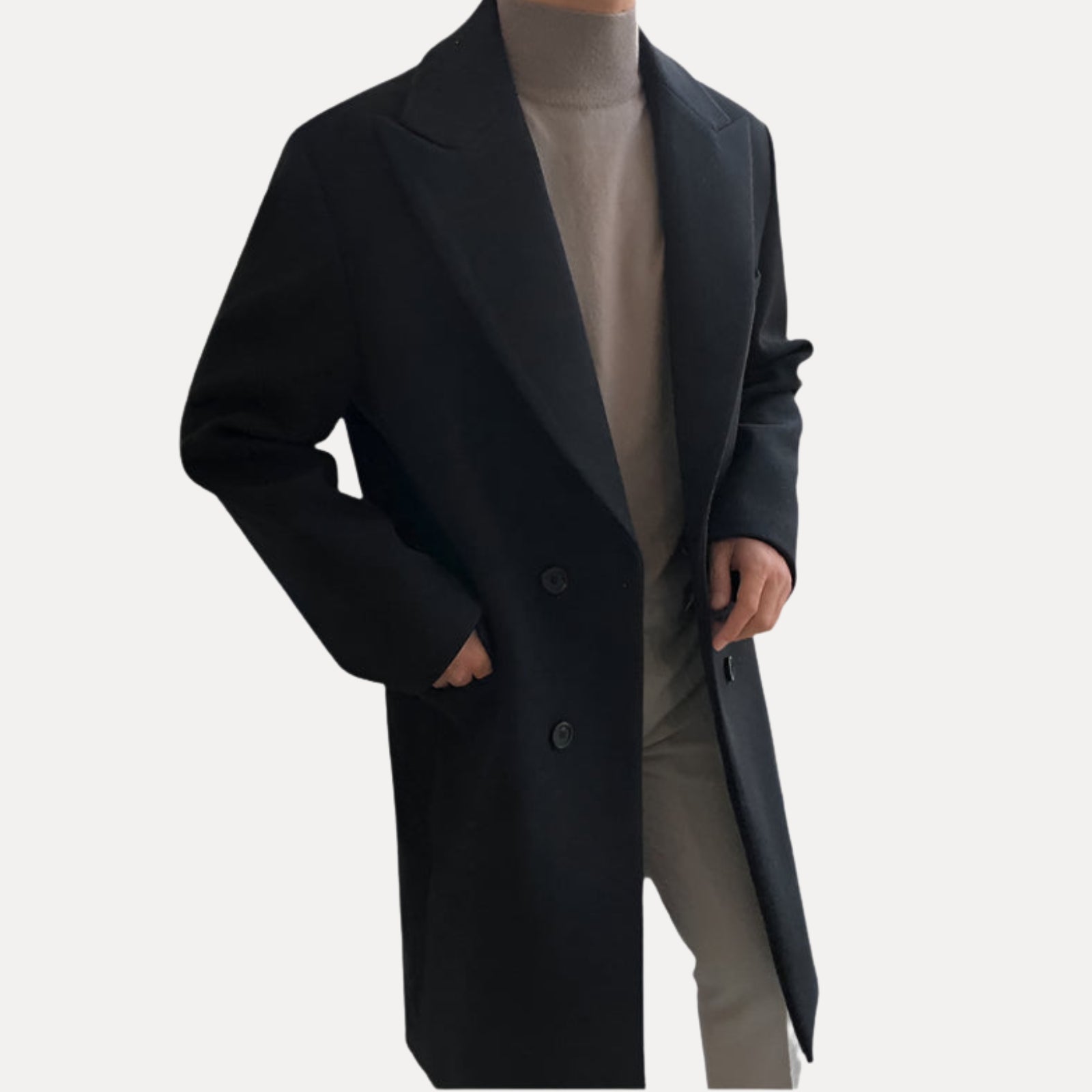VALENTINI™ | Cappotto in lana doppiopetto