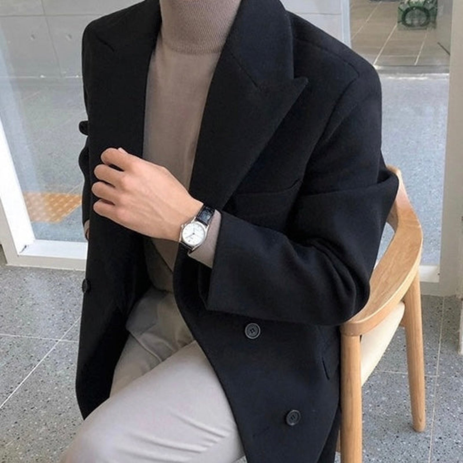 VALENTINI™ | Cappotto in lana doppiopetto