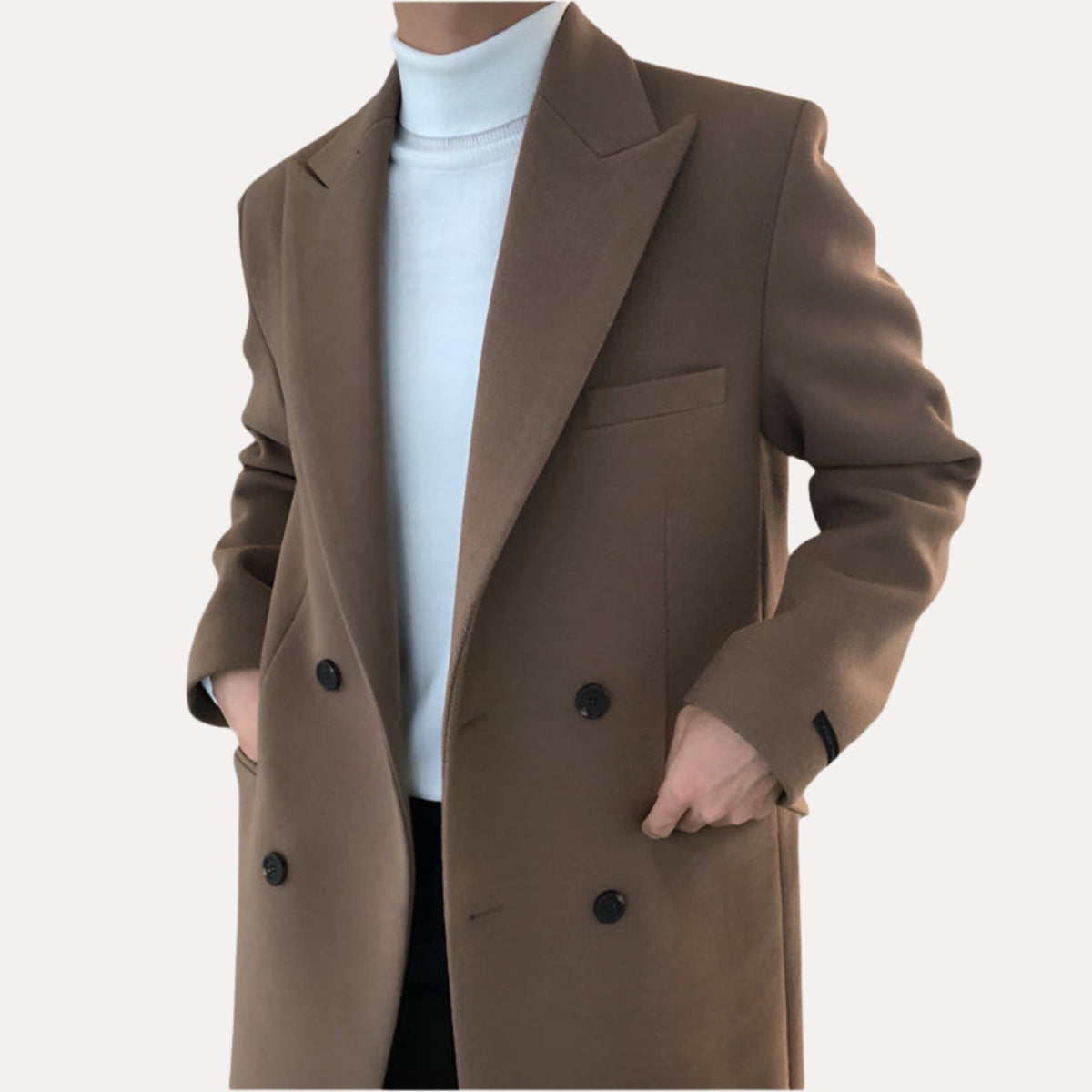 VALENTINI™ | Cappotto in lana doppiopetto