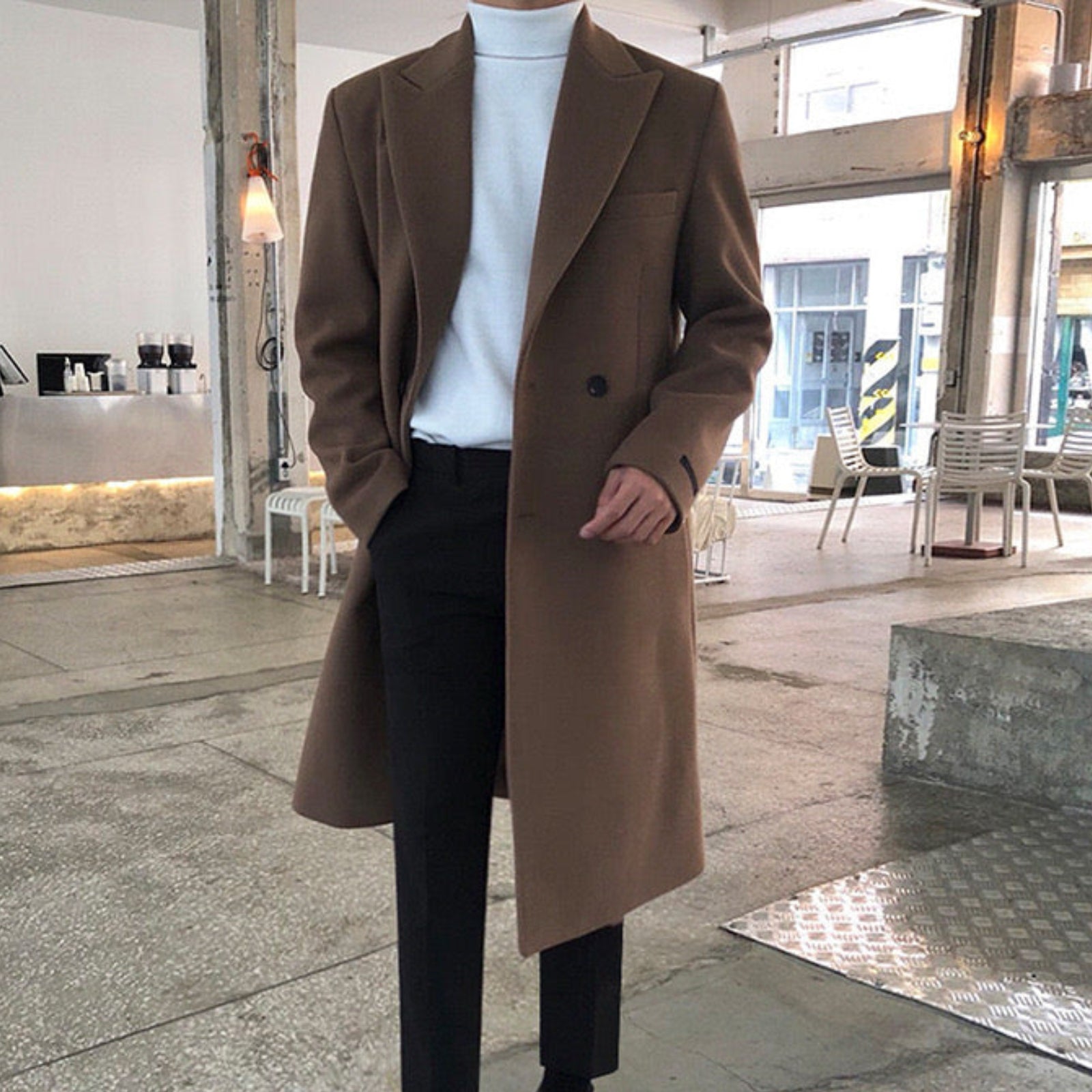 VALENTINI™ | Cappotto in lana doppiopetto