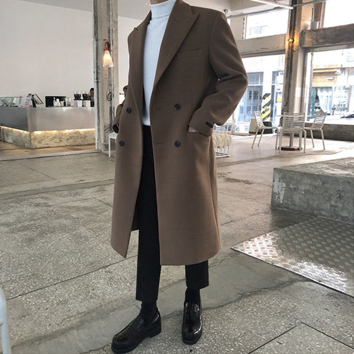 VALENTINI™ | Cappotto in lana doppiopetto