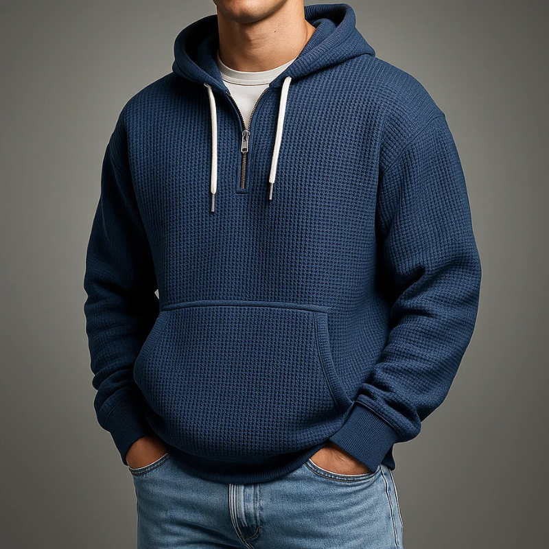 VALENTINI™ | Felpa con cappuccio a maglia a nido d'ape