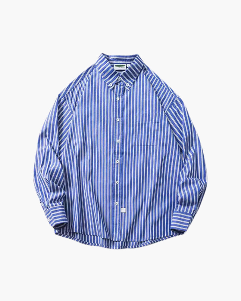 VALENTINI™ | CAMICIA OVERSIZE A RIGHE