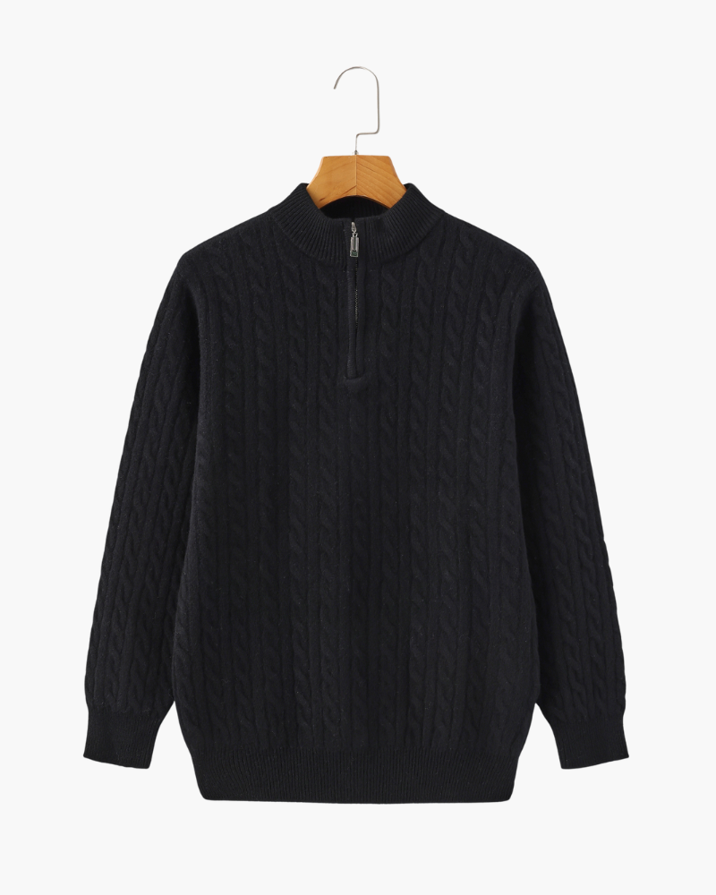 VALENTINI™ | CARDIGAN CON ZIP A METÀ